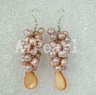 Wholesale dyed pearl shell earring