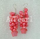 dyed pearl shell earring