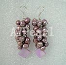 dyed pearl shell earring