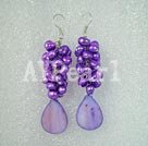dyed pearl shell earring