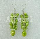 dyed pearl earring