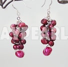 dyed pearl earring