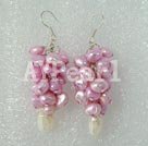 Wholesale earring-dyed pearl earring