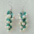 pearl turquoise earring