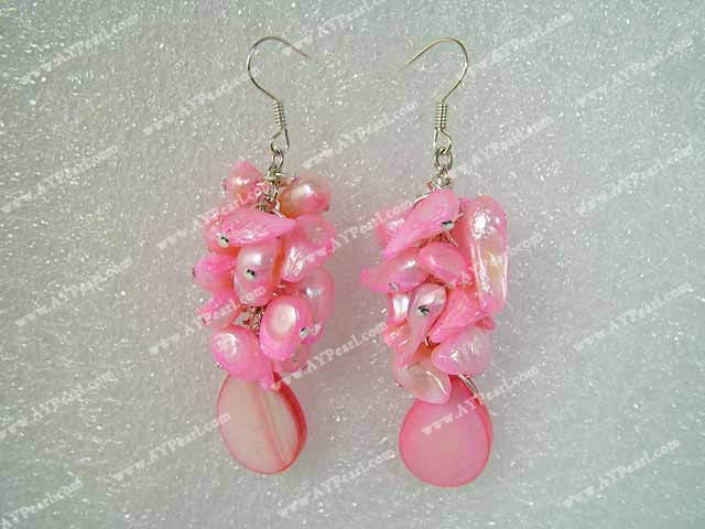 dyed pearl shell earring