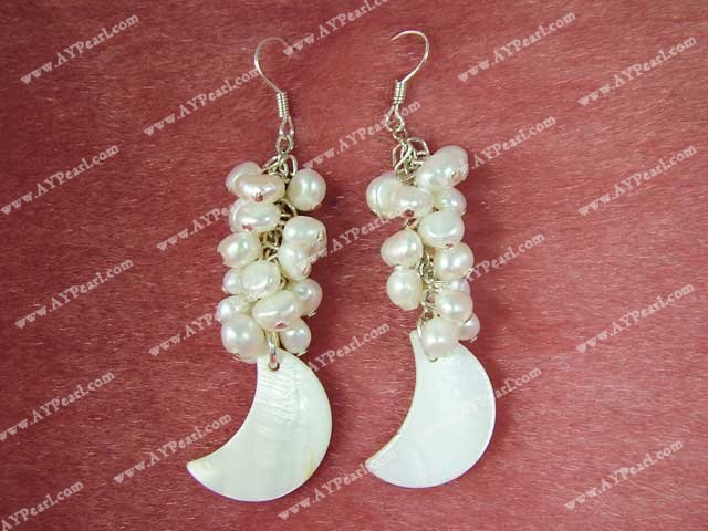 Pearl Jewelry-pearl shell earring