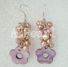 Wholesale pearl shell earring