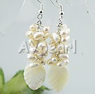 Wholesale pearl shell earring