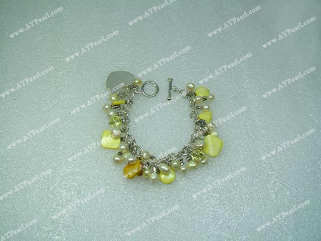 Wholesale Shell Jewelry-pearl crystal shell bracelet