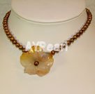 Wholesale pearl agate necklace