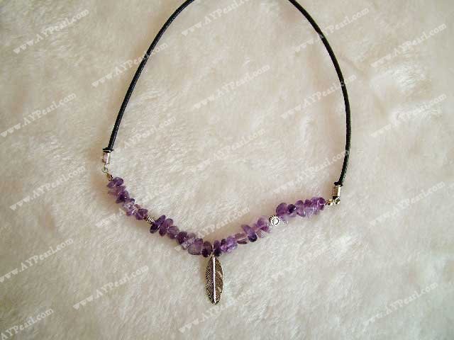 Amethyst necklace