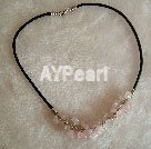 Rose quartz necklace