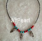 Wholesale Turquoise bloodstone necklace
