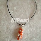 coral pearl necklace