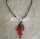 Wholesale red crystal necklace