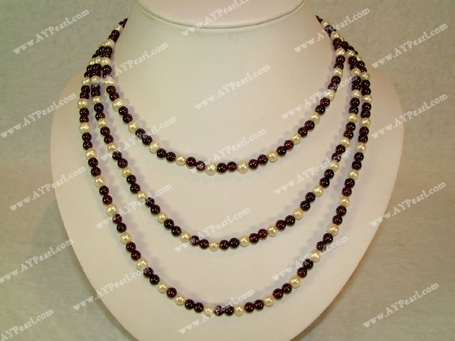 grenat collier de perles