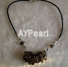 Smoky quartz necklace