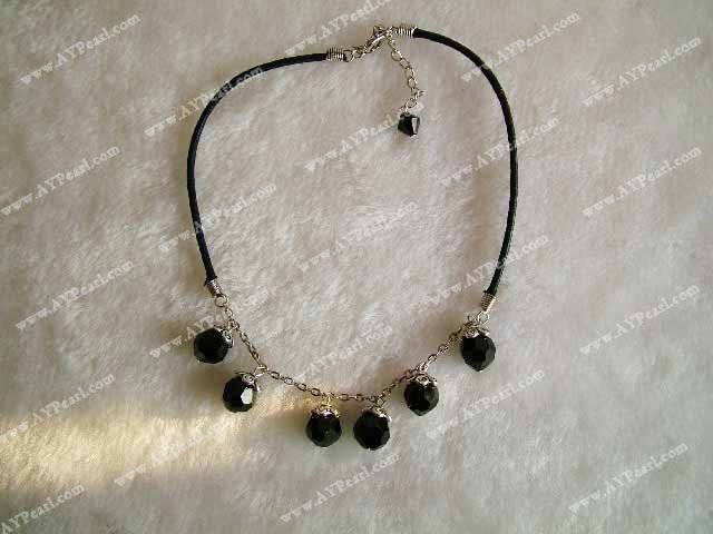 black agate necklace