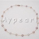 Wholesale 14k gold-plated pearl necklace