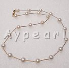 Wholesale 14k gold-plated pearl necklace