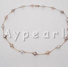 Wholesale 14k gold-plated pearl necklace