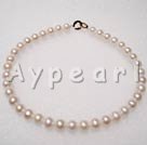 AA white pearl necklace
