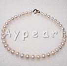 AA white pearl necklace
