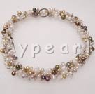 pearl crystal necklace