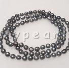 collier de perles noires