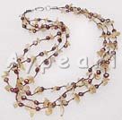 Wholesale citrine pearl necklace