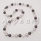 3 colors pearl necklace