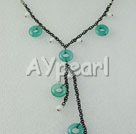 Wholesale white porcelain jade necklace