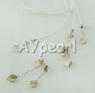 crystal shell necklace