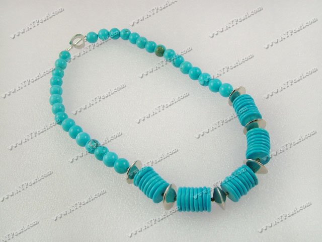 collier bleu turquoise