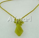 olive jade necklace