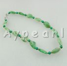 green stone necklace