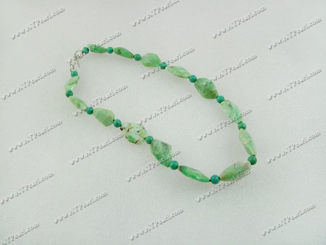 green stone necklace