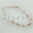 Wholesale pink stone necklace