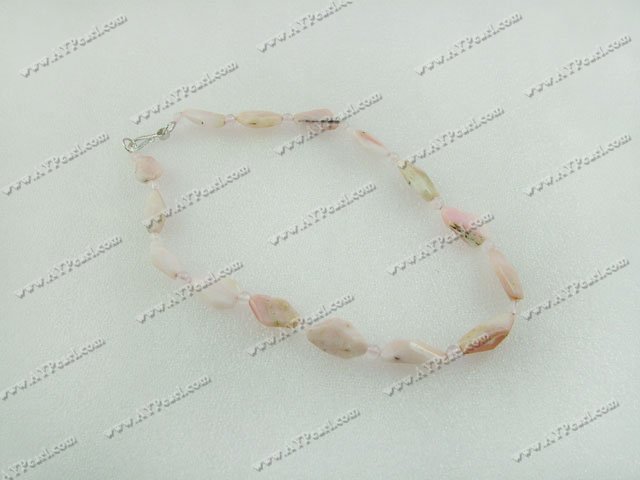 Collier pierre rose