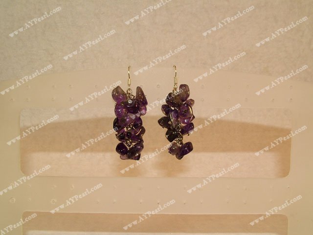 Wholesale Crystal Jewelry-Amethyst earring