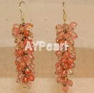 Wholesale Cherry quartz earring