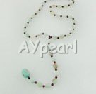 Wholesale Amazon stone garnet necklace