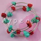 turquoise coral bracelet