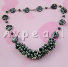 Wholesale Gemstone Jewelry-snowflake stone necklace