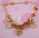 pearl agate necklace
