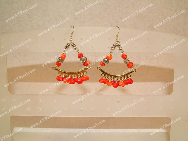 coral earring