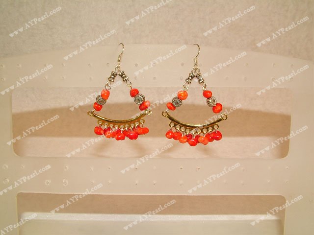 boucle d'oreille de corail