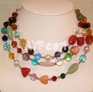 Wholesale Gemstone Jewelry-multicolor gem necklace