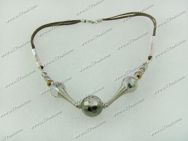 manmade crystal necklace