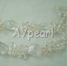 Wholesale pearl rock crystal necklace